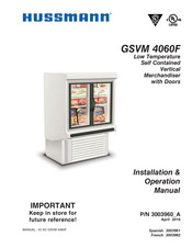 Hussmann GSVM4060F Installation & Operation Manual