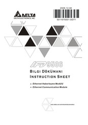 Delta Electronics Network Device IFD9506 Instruction Sheet
