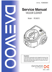 Daewoo RC-800 Service Manual