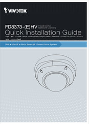 Vivotek FD8373-(E)HV Quick Installation Manual
