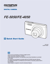 Olympus FE-4050 Quick Start Manual