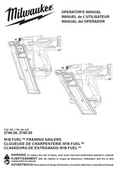 Makita M18 FUEL 2745-20 Operator's Manual