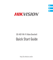 HIKVISION DS-HD1 Quick Start Manual