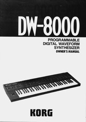 Korg DW-8000 Owner's Manual