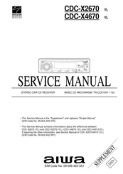 Aiwa CDC-X2670 Service Manual