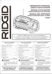 RIDGID R84085 Operator's Manual
