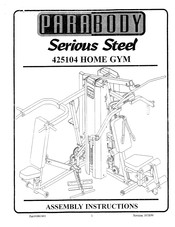 ParaBody Serious Steel 425104 Assembly Instructions Manual