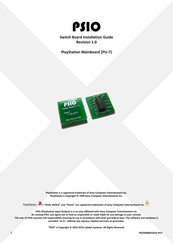 Sony PSIO Installation Manual