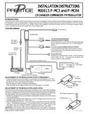 Audiovox PRESTIGE P-MC3 Manual