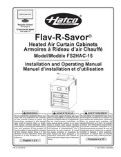 Hatco Flav-R-Savor FS2HAS-15 Installation And Operating Manual