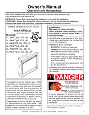 Heat & Glo SL-9X-IFT-TG Operation And Maintenance Manual