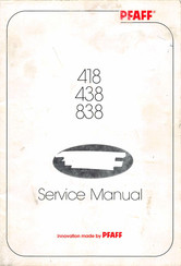 Pfaff 838 Service Manual