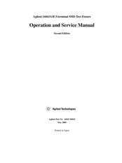 Agilent Technologies 16043B Operation And Service Manual