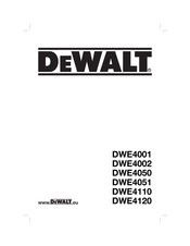 DeWalt DWE4110 Original Instructions Manual