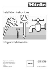 Miele G 643 Installation Instructions Manual