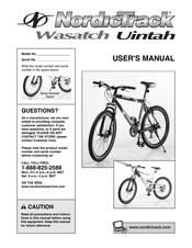 NordicTrack Wasatch Uintah User Manual