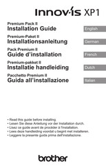 Brother Innov-IS XP1 Installation Manual
