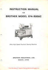 Brother EF4-B956C Instruction Manual