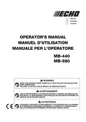 Echo MB-580 Operator's Manual