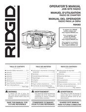 RIDGID R84083 Operator's Manual