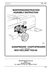 New Holland TX Series Assembly Instruction Manual