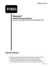 Toro Recycler 20010 Operator's Manual