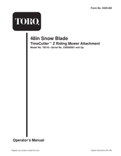 Toro 79216 Operator's Manual