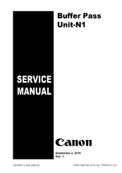 Canon Buffer Pass Unit-N1 Service Manual