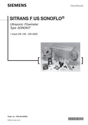 Siemens SITRANS F US SONOFLO Handbook