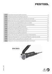 Festool OFK 500 Q Original Operating Manual/Spare Parts List