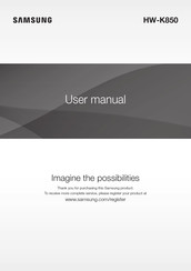 Samsung HW-K850 User Manual