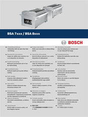 Bosch BSA 7 Series Product Description