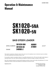 Komatsu SK1020-5NA Operation & Maintenance Manual