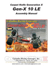 Calandra Racing Concepts Carpet Knife Generation X Series Assembly Manual