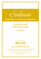 Baby Lock Solaris BLSAU Instruction And Reference Manual
