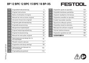 Festool BP 12 Original Instructions Manual