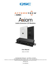 QSC ATTEROTECH Axiom AXPio User Manual