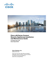 Cisco CSA 90 Series Installation And Maintenance Manual