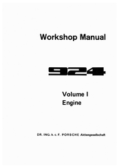 Porsche 924 Workshop Manual