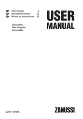 Zanussi ZDM11301WA User Manual