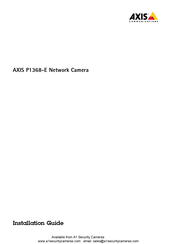 Axis P1368-E Installation Manual