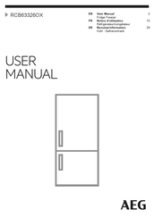 AEG RCB63326OX User Manual