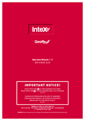 Intex AG700 Intex Giraffe Operation Manual