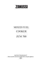 Zanussi ZCM 700 Instruction Booklet