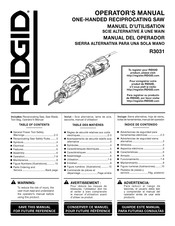 RIDGID R3031 Operator's Manual