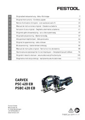 Festool PSBC 420 EB Original Instructions Manual