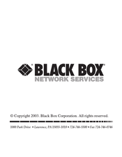 Black Box LE1603A User Manual