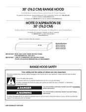 Whirlpool WVU17UC0JB Installation Instructions And Use & Care Manual