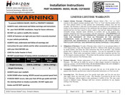 Horizon Fitness 36650 Installation Instructions Manual
