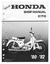 Honda C70 1982 Shop Manual